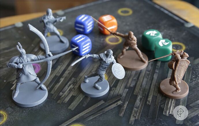 The Knight and the Assassin square off against a Hollowed Soldier and a Silver Knight.