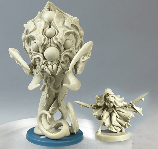 Overseer next to Whisper, for scale.
