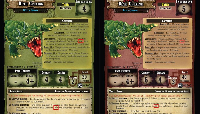 Ennemi Bête Croxine (un) 2x (elles) 2x