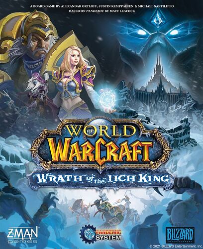 Pandemic System World of Warcraft Wrath of the Lich King - de J. Kemppainen, A. Ortloff & M. Sanfilippo - par Z-Man Games
