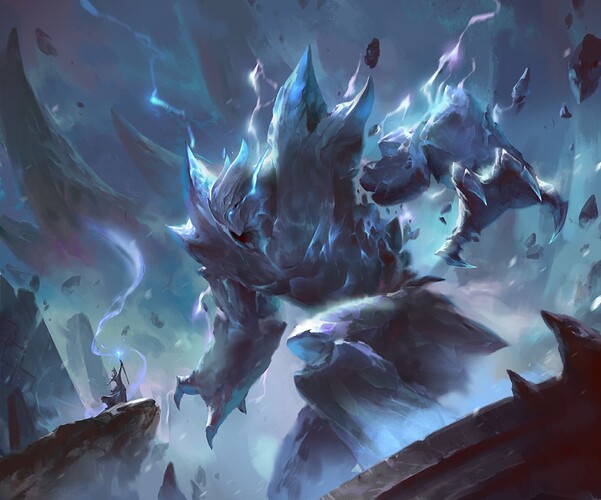 AW Artwork Blue Creature Ice Golem