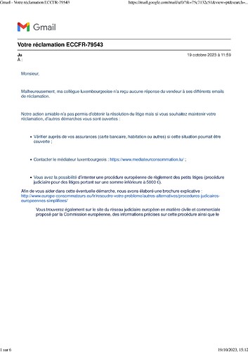 Gmail - Votre réclamation ECCFR-79543 resultat 6 mois après-1