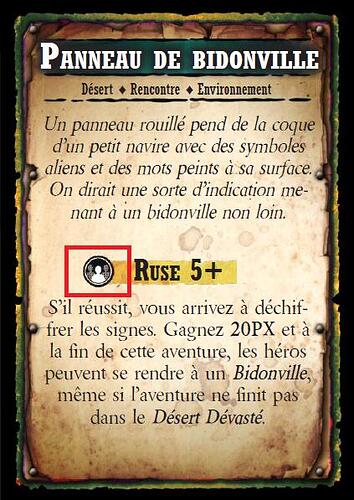 Carte rencontre Désert (icône 1 joueur)