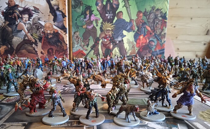 Zombicide Prison Outbreak + Toxic City Mall + Rue Morgue + Angry Neighbours + Zombie Dogs 04