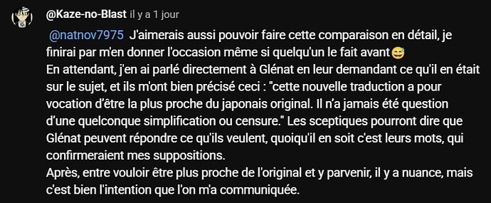 Réponse Glenat