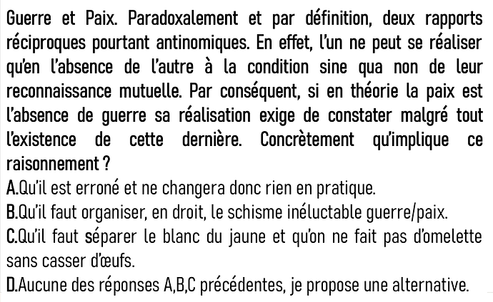 Question ouverte 2