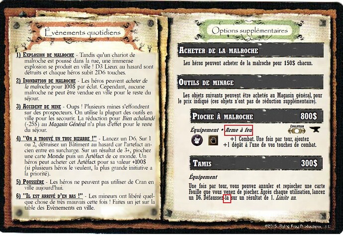 Ville Minière (Arme de mêlée) (le)