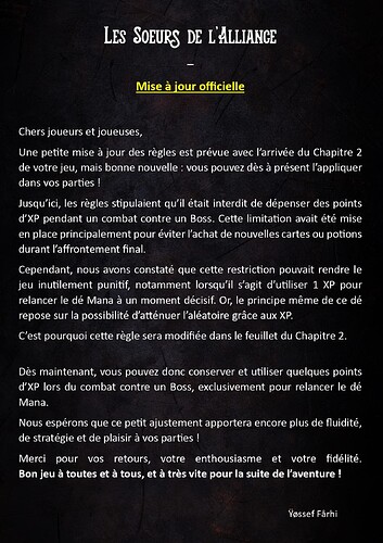 Communiqué_Les Soeurs de l'Alliance