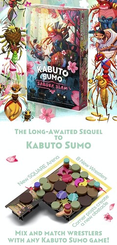 Kabuto Sumo Sakura Slam by BoardGameTables.com — Kickstarter