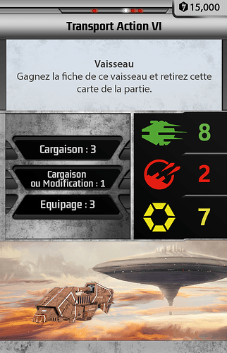 Pioche Vaisseaux - Transport Action VI