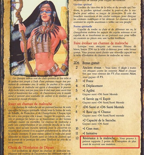 401 Héros du Far west - Chaman(En harmonie avec la nature - Vous subissez -1 dégât des attaques d'ennemi Bête)