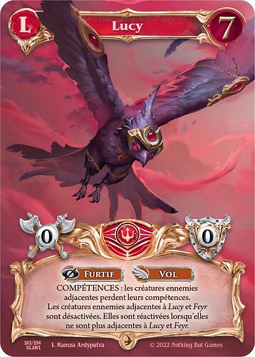 AW S1 Card Faction Red 163 Fr Lucy Full Art RGB