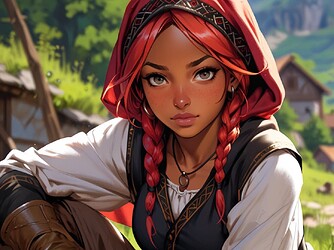 Default_young_medieval_peasant_black_female_redhead_0