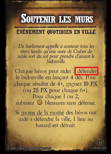 Evènement bidonville (défendre)