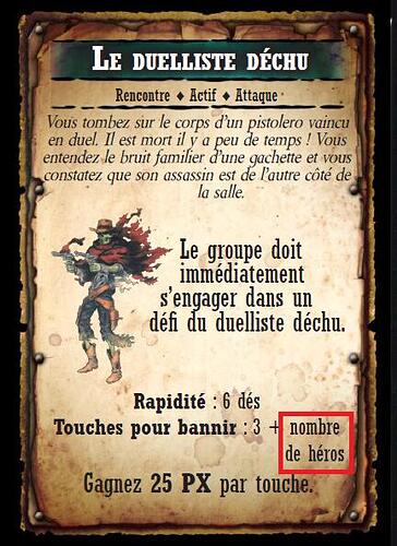 Carte Rencontre (+ le niveau des héros)