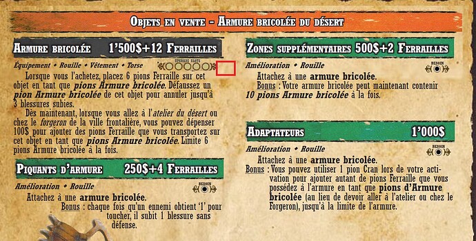 Atelier du Désert (manque icône poids)