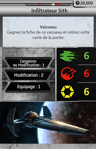 Pioche Vaisseaux - Infiltrateur Sith