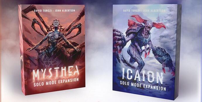 Mysthea and Icaion Solo Expansions par Tabula Games - Gamefound