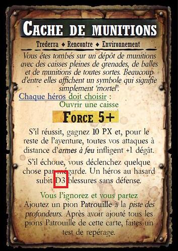 Carte rencontre trederran (D6)