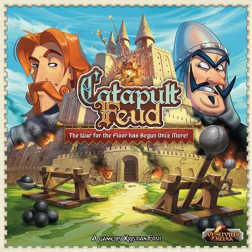 Catapult Feud (Châteaux et Catapultes) - de Kristian Fosh - par Vesuvius Media  VF (épuisée) par Lucky Duck Games