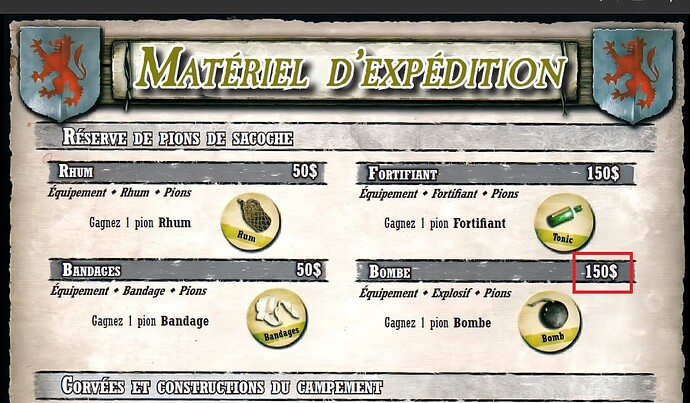 Matériel d'Expédition suite (200$)