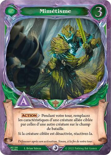 AW S1 Card Faction Green 087 Fr Mimetisme RGB
