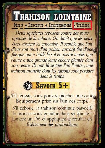 317 Rencontre désert - Sables brûlants (traîtrise)