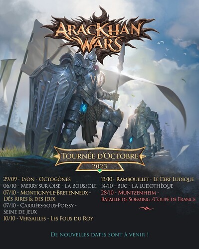 AracKhan Wars Tournée Octobre 2023
