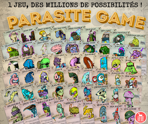 Liste des cartes
