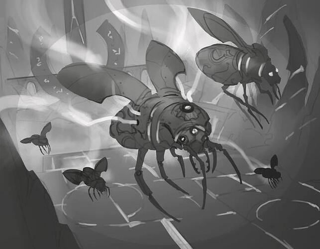 AracKhan Wars Forge Mosquito Artwork Sketch