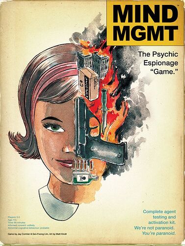 MIND MGMT  The Psychic Espionage Game par Off The Page Games