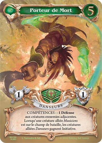 AW S1 Card Faction Green 064 Fr Porteur de Mort Full Art RGB