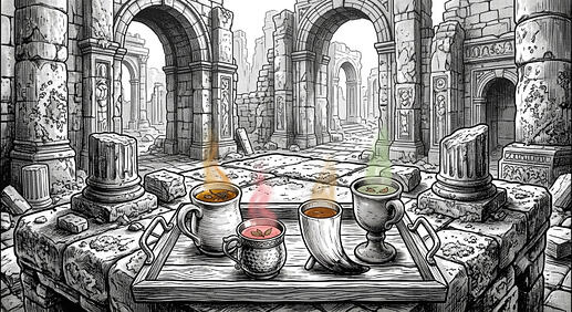 Pénombre plateau infusions