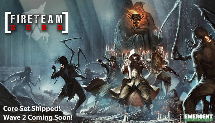 Fireteam Zero is a fast and furious cooperative boardgame of brutal sq