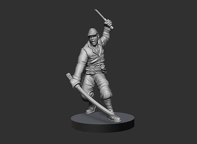 Japanese officer Render 1