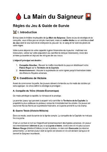 Règles - La Main du Saigneur-1