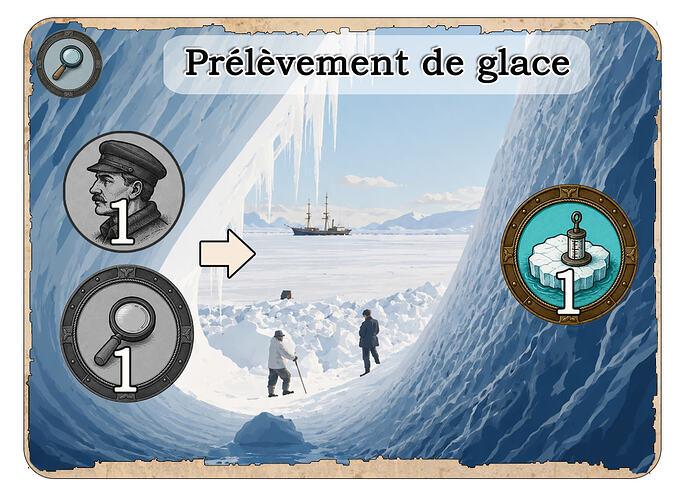 prélèvement de glace