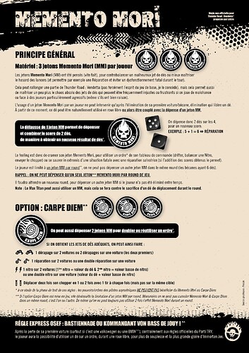 Regles Memento Mori
