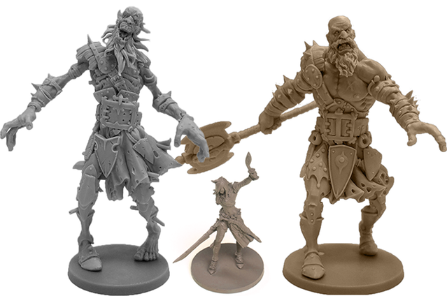 The correct scale for the Giant Zombie and Finarton, the Giant Survivor!