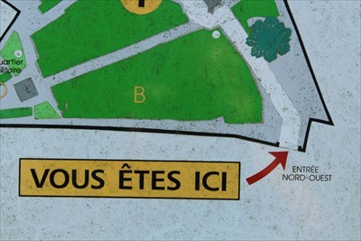 Vous Etes Ici Plan du Cimetière - Questembert, France - You Are Here