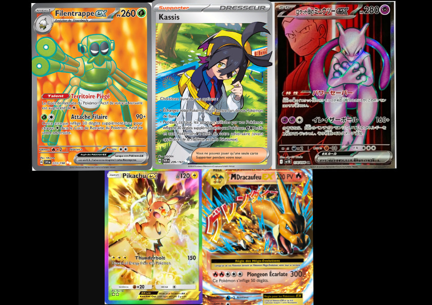 Pokemon Ex Comparatif